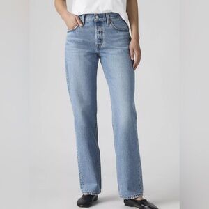 NWT Levi's 501 90s Light Blue Women's Straight-Leg Jeans Size 27/34’ inseam